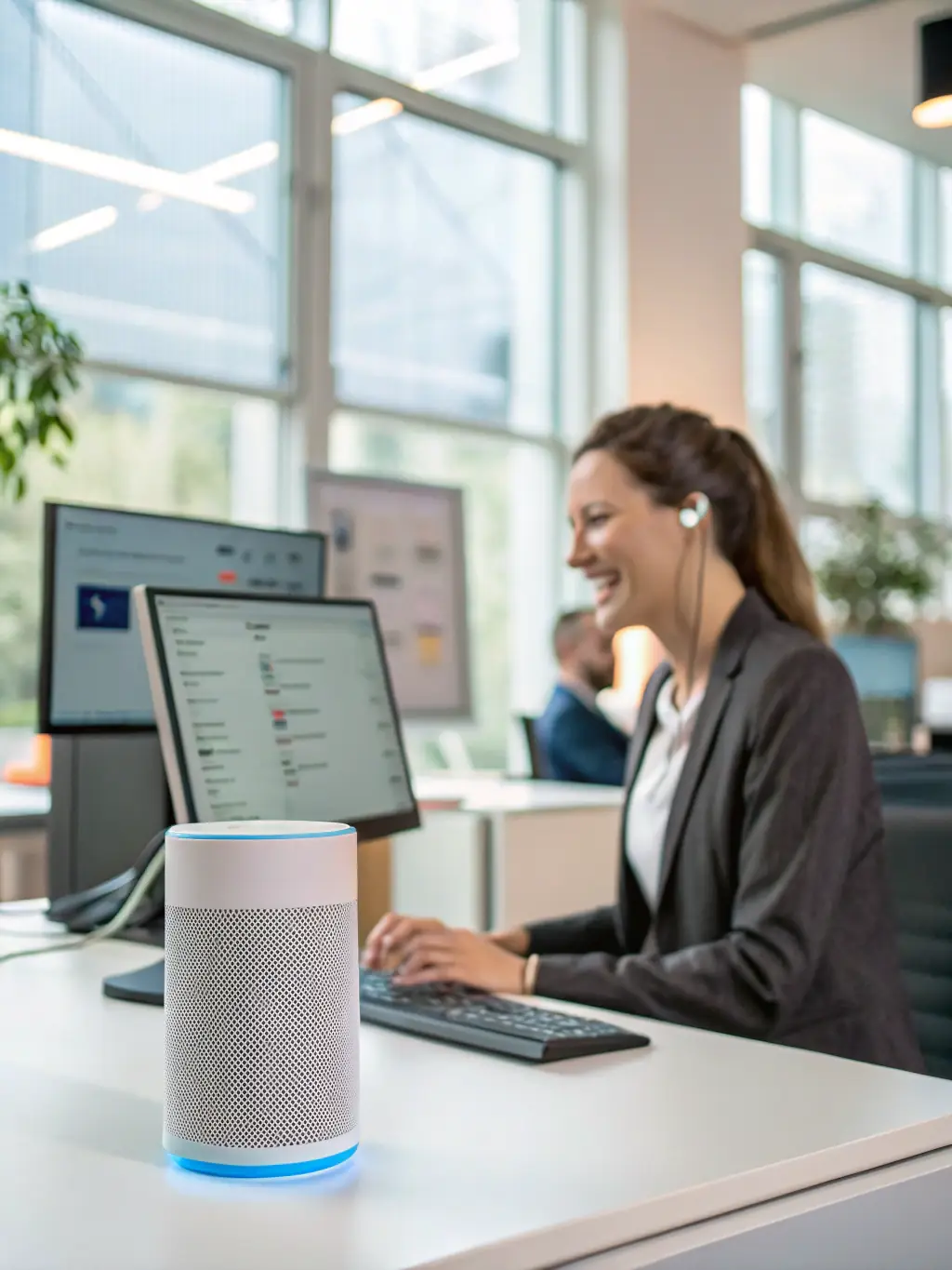 An image of an AI voice agent adapting to different customer accents and languages, highlighting its versatility and global reach.